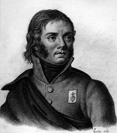 Portret Charlesa Melchiora Arthus, markiza de Bonchamps (1760-1793) Generał sprzedany - w „Portretach francuskich generałów po zwycięstwach i podbojach Francuzów”. Grób Ambroise Tardieu w 1818 r. Kolekcja Stella. autorstwa Ambroise Tardieu