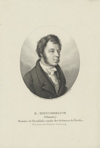 Portret Eilharda Mitscherlicha 1794-1863 , c. 1830-1840. autorstwa Ambroise Tardieu