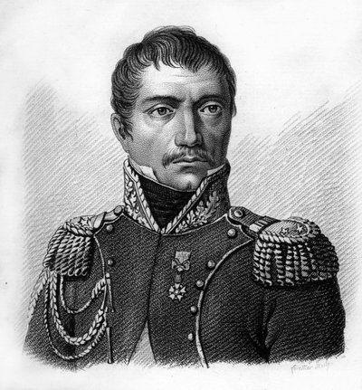 Portret generała Philippe Auguste Eugène Merlin de DOUAI 1754-1838.- w „Portretach francuskich generałów po zwycięstwach i bitwach Francuzów”. Grawerowane przez Ambroise Tardieu w 1818 roku. Kolekcja Stella. autorstwa Ambroise Tardieu
