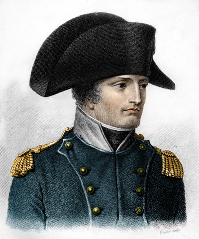 Portret Napoleona w czasie bitwy pod Austerlitz (1805) - w „Portretach generałów francuskich po zwycięstwach i podbojach Francuzów”. Grób Ambroise Tardieu w 1818 r. Kolekcja Stella. autorstwa Ambroise Tardieu