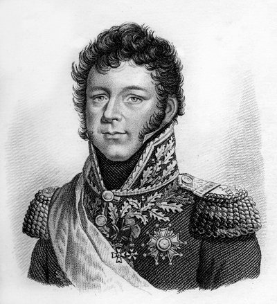 portret generała Nicolasa Josepha Maisona 1771-1840.- w „”Portrety generałów francuskich po zwycięstwach i podbojach Francuzów””. Grawerowane przez Ambroise Tardieu w 1818 roku. Kolekcja Stella. autorstwa Ambroise Tardieu