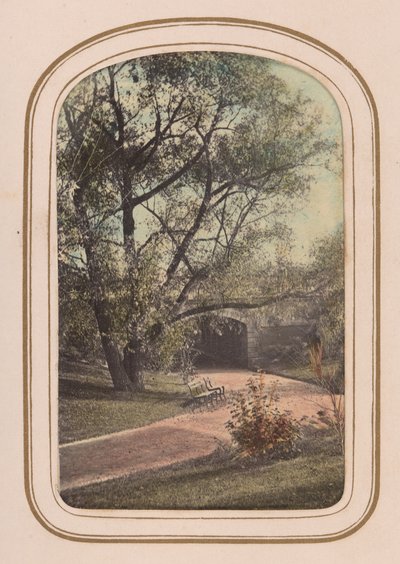 Carte-de-visite Album widoków Central Parku, 1860. autorstwa Ambrose Jackson