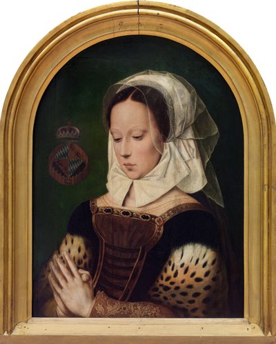 Modląca się kobieta (olej na desce) autorstwa Ambrosius (after) Benson