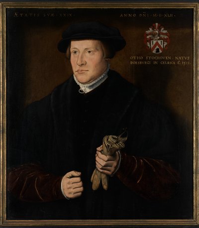 Retrato de Otho Stochoven (óleo sobre painel) polonês autorstwa Ambrosius Benson