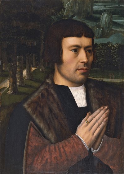 Portret modlącego się mężczyzny autorstwa Ambrosius Benson