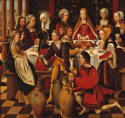 Wesele w Kanie Galilejskiej, ok. 1530-50 autorstwa Ambrosius Benson