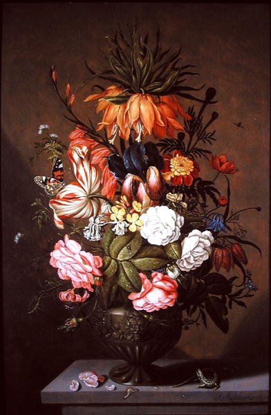Martwa natura z bukietem kwiatów, 1634 autorstwa Ambrosius the Younger Bosschaert