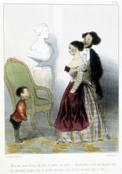 Karykatura - w „Madelinach” Chama, v.1870-1880 autorstwa Amédée de Noé