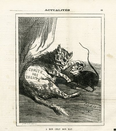 Ilustracja Chama (1819-1879) w Le Charivari autorstwa Amédée de Noé