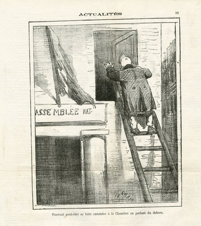 Ilustracja Chama (1819-1879) w Le Charivari autorstwa Amédée de Noé