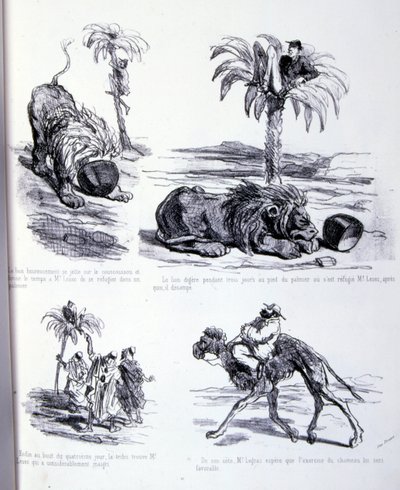 ilustracja do Sztuki tuczu i odchudzania autorstwa Amédée de Noé