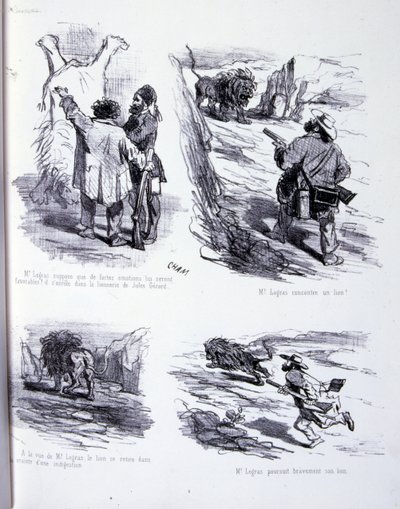 ilustracja do Sztuki tuczu i odchudzania autorstwa Amédée de Noé