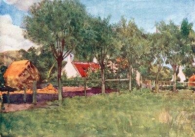 Gospodarstwo rolne (kolorowa litografia) autorstwa Amedee (after) Forestier