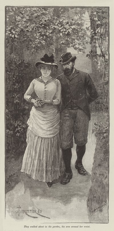 Ślepa miłość, Wilkie Collins autorstwa Amedee Forestier