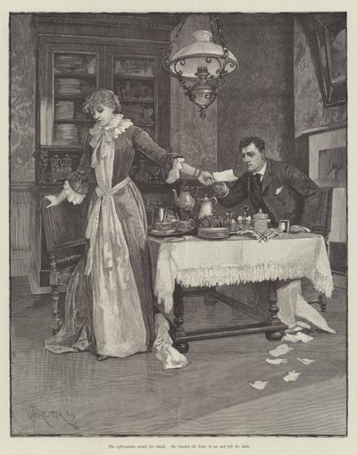 Ślepa miłość — Wilkie Collins autorstwa Amedee Forestier