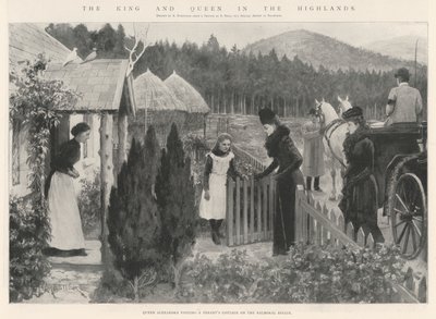 Król i królowa w Highlands autorstwa Amedee Forestier
