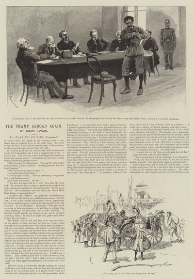 Znowu włóczęga za granicą, Mark Twain autorstwa Amedee Forestier