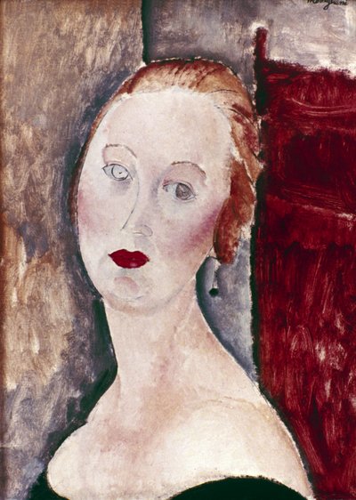 Blond kobieta. Portret Germaine Survage, 1918. autorstwa Amedeo Modigliani