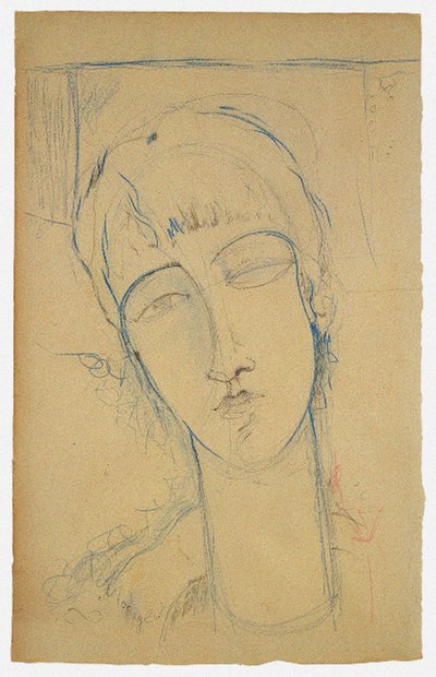 Anna Achmatowa Portret czerwonej kobiety, 1915 autorstwa Amedeo Modigliani