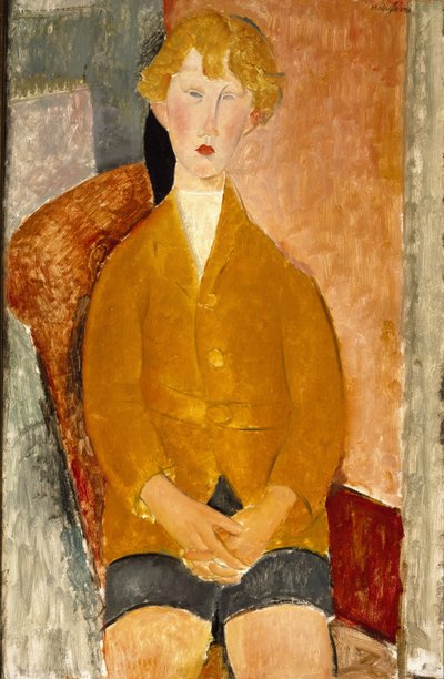 Chłopiec w krótkich spodniach, ok. 1918 (olej na płótnie) autorstwa Amedeo Modigliani