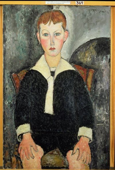 Chłopiec w marynarskim kostiumie autorstwa Amedeo Modigliani