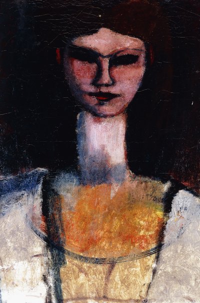 Popiersie młodej kobiety; Popiersie młodej kobiety, ok. 1910-11 autorstwa Amedeo Modigliani
