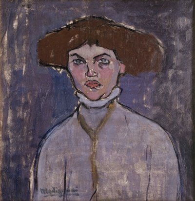 Popiersie młodej kobiety, 1908. autorstwa Amedeo Modigliani