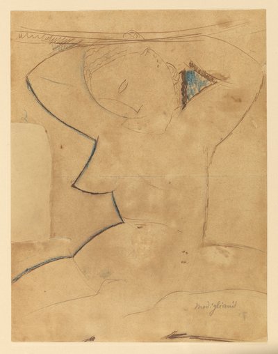 Caryatide au Sein Pointu (Kariatyda ze spiczastą piersią) autorstwa Amedeo Modigliani