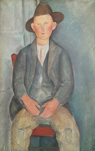 Mały rolnik. około 1918 autorstwa Amedeo Modigliani