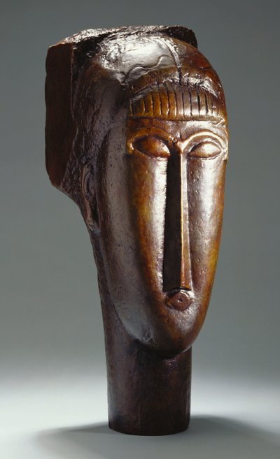 Głowa kobiety z grzywką autorstwa Amedeo Modigliani