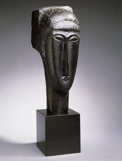 Głowa kobiety z grzywką; Tete de Femme a la Frange, 1912 autorstwa Amedeo Modigliani