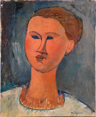 Głowa młodej kobiety autorstwa Amedeo Modigliani