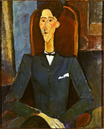 Jean Cocteau, obraz Amedeo Modiglianiego w 1916 r. autorstwa Amedeo Modigliani