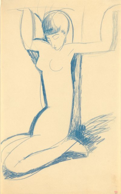 Klęcząca Niebieska Kariatyda, ok. 1930 r. 1911 autorstwa Amedeo Modigliani
