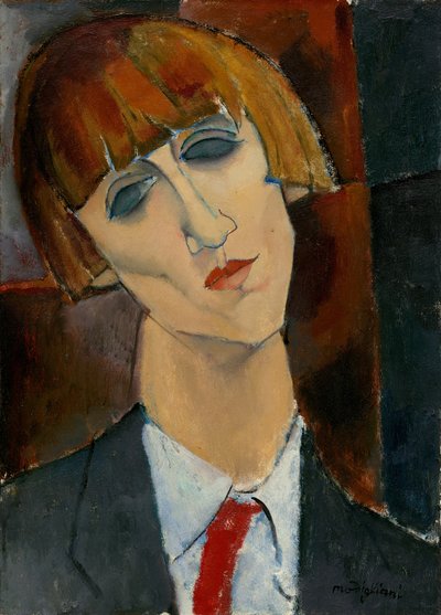 Pani Kisling, ok. 1917 (olej na płótnie) autorstwa Amedeo Modigliani
