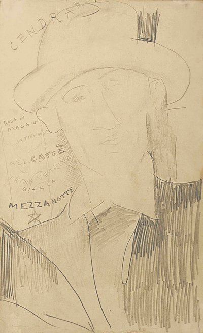 Portret Blaise Cendrars, ok. 1916-18 autorstwa Amedeo Modigliani