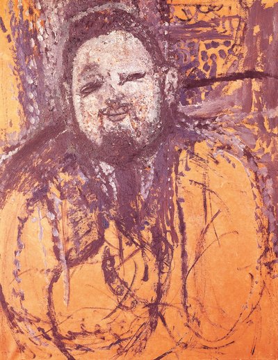 Portret Diego Rivery, Amedeo Modigliani (1884-1920), olej i tempera na płótnie autorstwa Amedeo Modigliani