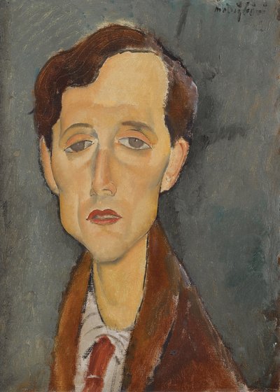 Portret Fransa Hellensa (1881-1972) par Modigliani, Amedeo (1884-1920). Olej na płótnie, rozmiar : 46x34 autorstwa Amedeo Modigliani