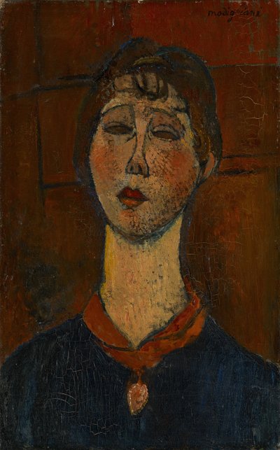Portret Madame Dorival, ok. 1916 r. autorstwa Amedeo Modigliani