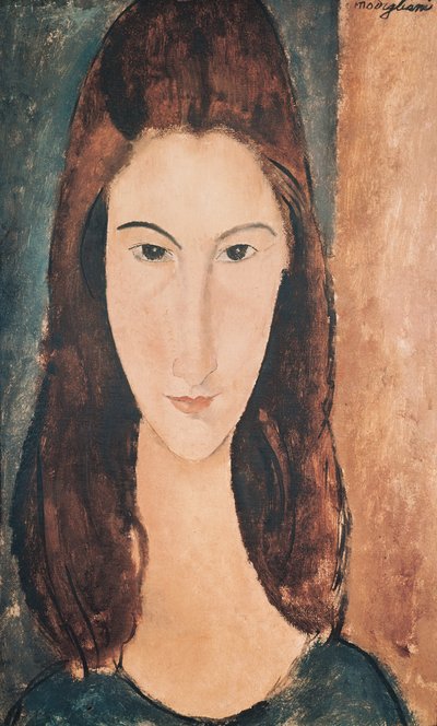 Portret młodej dziewczyny (olej na płótnie) autorstwa Amedeo Modigliani