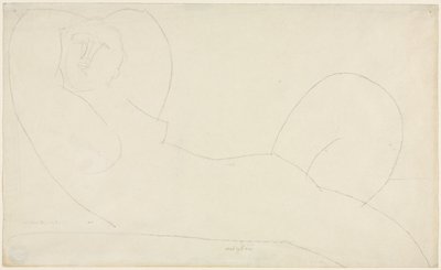 Półleżąca nagość kobieca autorstwa Amedeo Modigliani