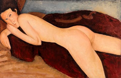 Leżąc nago z tyłu (Nu couché de dos) autorstwa Amedeo Modigliani