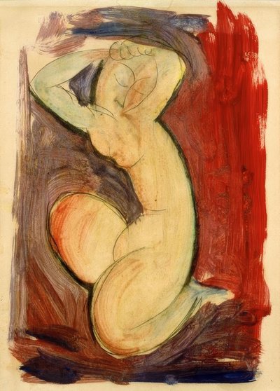 Rote Karyatide autorstwa Amedeo Modigliani