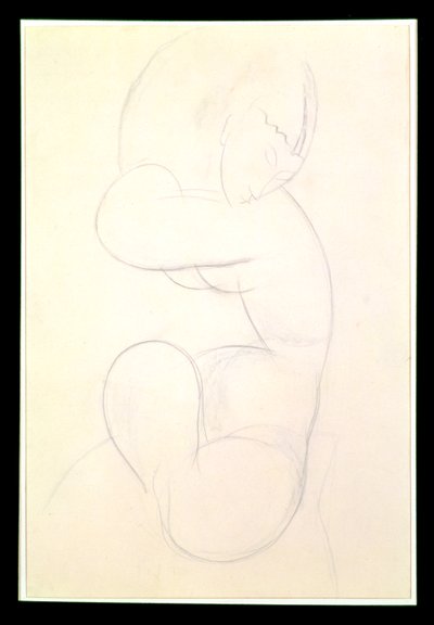 Siedząca kobieta nago autorstwa Amedeo Modigliani