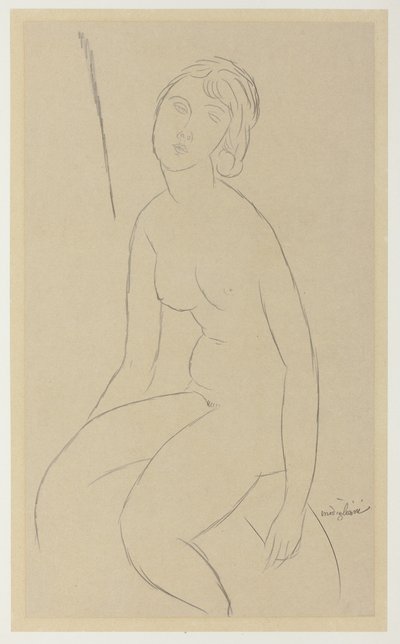 Akt siedzący autorstwa Amedeo Modigliani