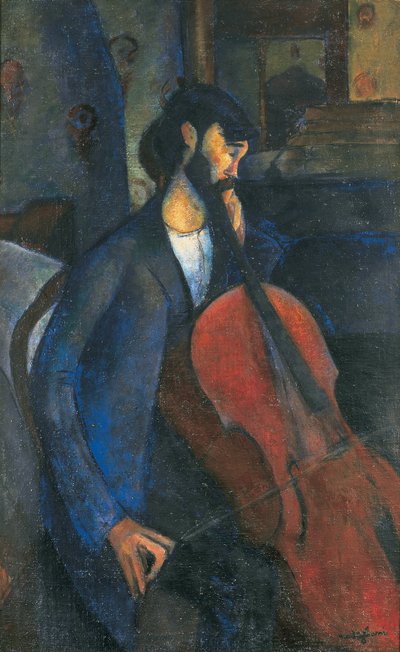 Wiolonczelista autorstwa Amedeo Modigliani