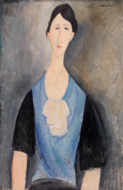 Kobieta w kolorze niebieskim autorstwa Amedeo Modigliani