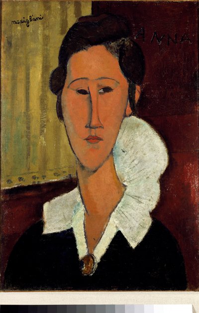 Kobieta z kołnierzykiem lub portret Anny Zborowskiej autorstwa Amedeo Modigliani