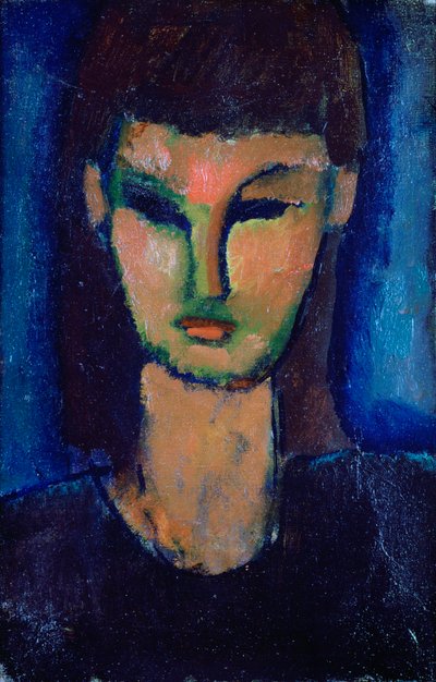 Młoda kobieta, ok. 1910 autorstwa Amedeo Modigliani