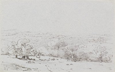 Podejście karetki do Bromley Hill, c.1803 (akwaforta) autorstwa Amelia Long